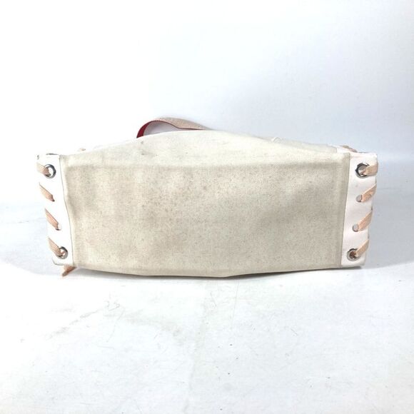 Christian Louboutin Tote Bag Cabalace Shoelace Shoulder Canvas Leather - Picture 6 of 10